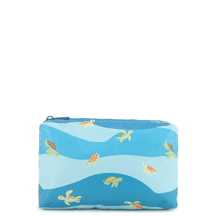 Wai Wai Pouch Small Mini Turtles Blue