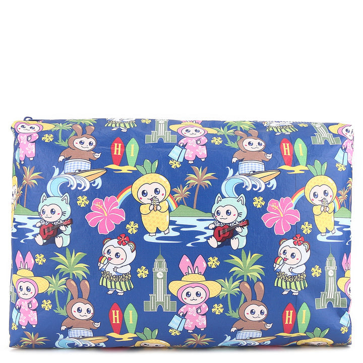 Wai Wai Pouch Large Local Monsters Blue