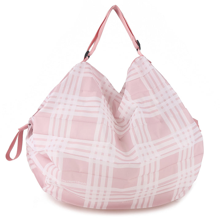 Foldable Bag Jazmine Palaka Pink