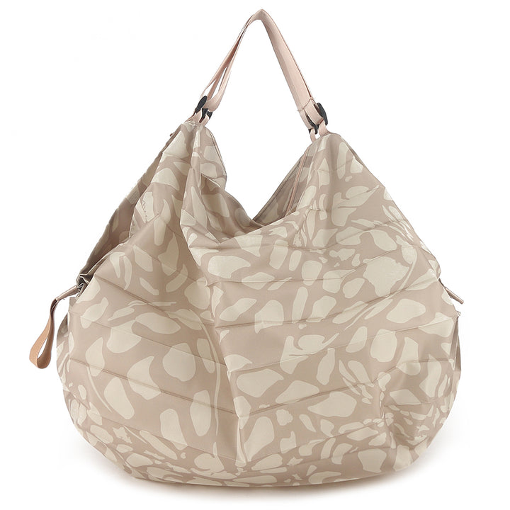 Foldable Bag Jazmine Hebrew Shells Beige