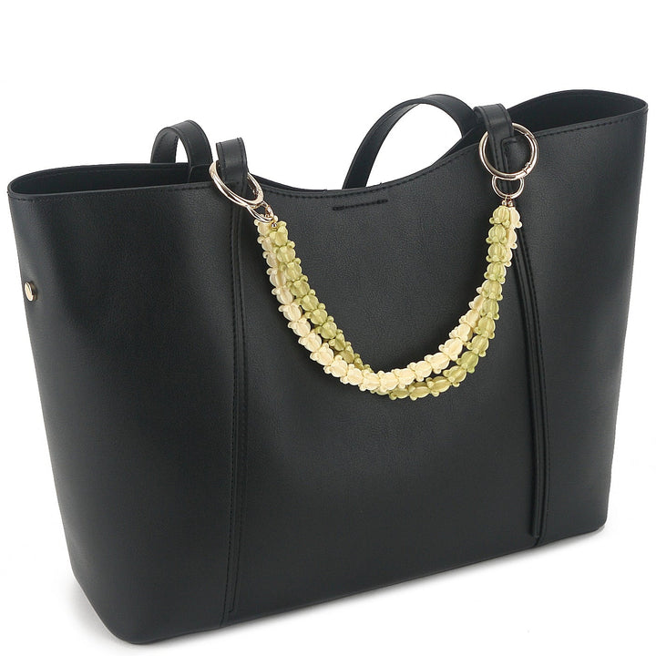 Lei Deco Charm 2 Strand Crownflower Green &amp; White