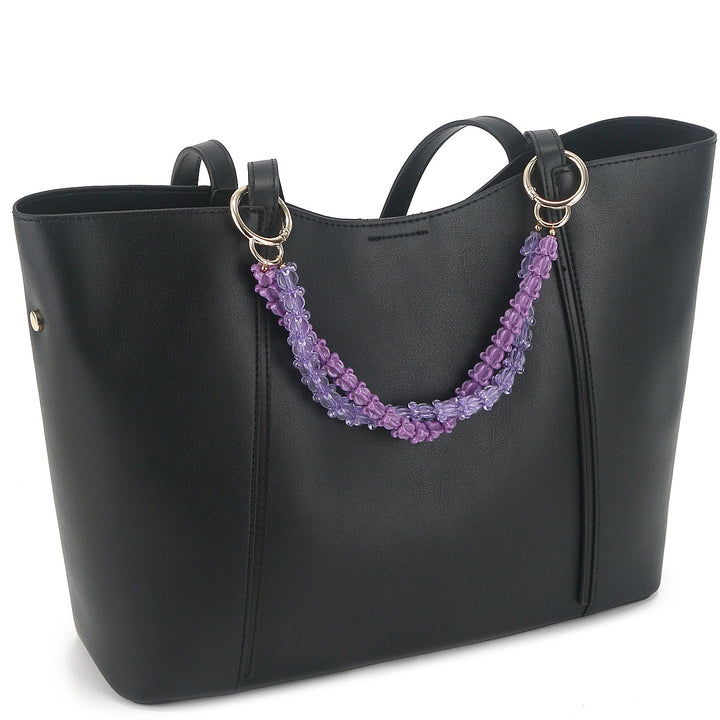 Lei Deco Charm 2 Strand Crownflower Purple Double