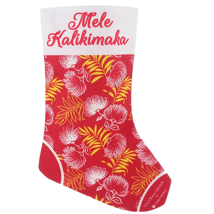 Christmas Stocking Lehua Red