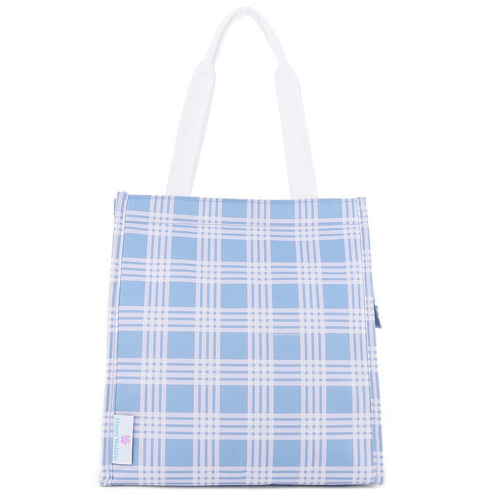 Lunch Tote Insulated Small Palaka Blue