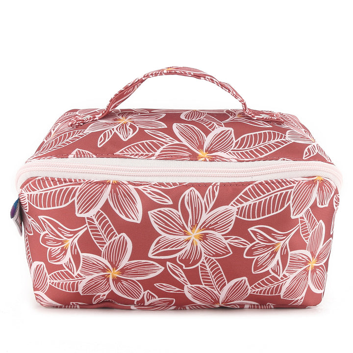 Travel Cosmetic Pouch Plumeria Pink