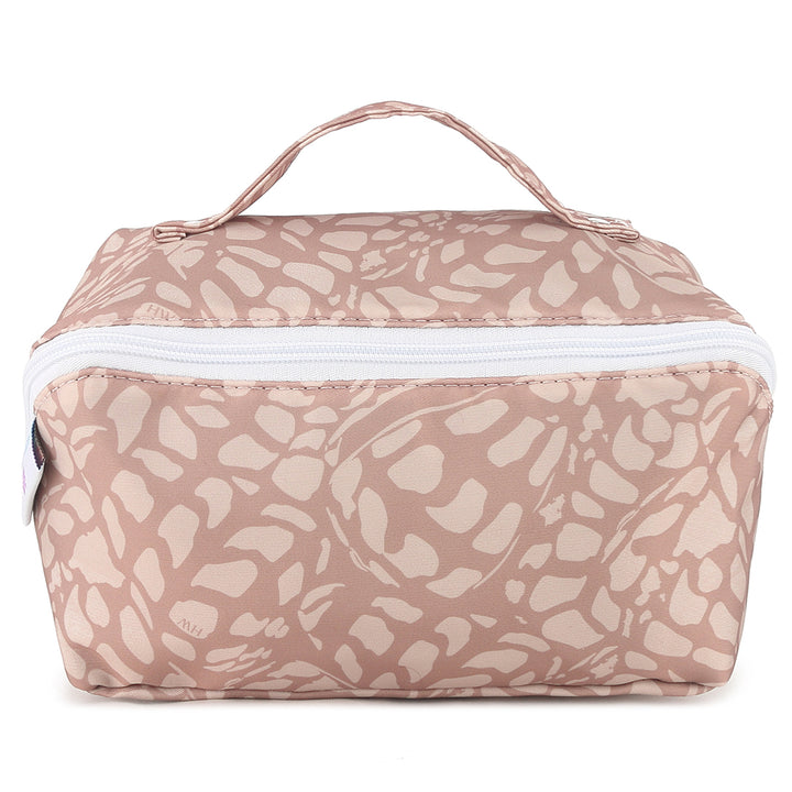 Travel Cosmetic Pouch Hebrew Shell Beige