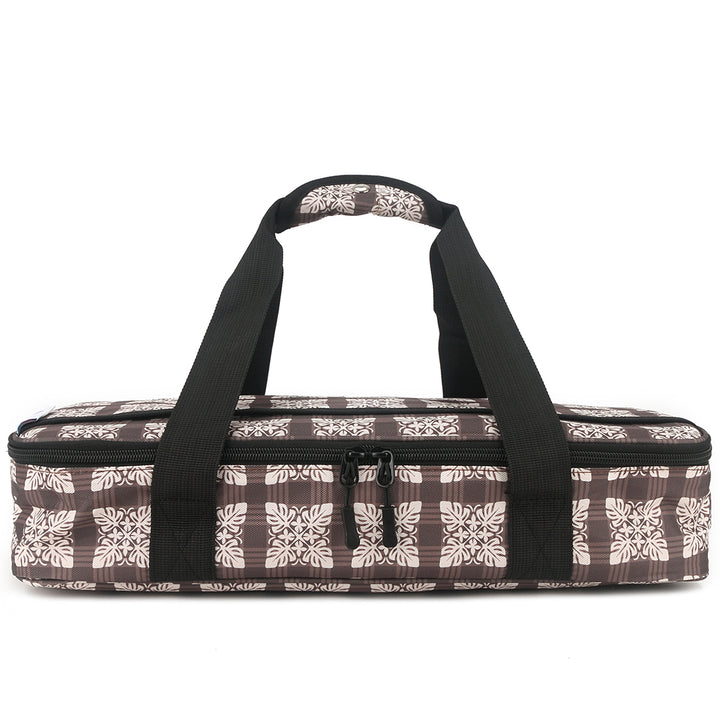 Casserole Insulated Carry Case Quilt Palaka Brown