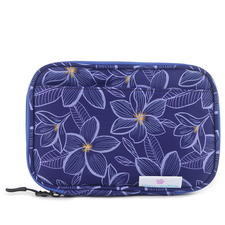 Tech Organizer Plumeria Blue