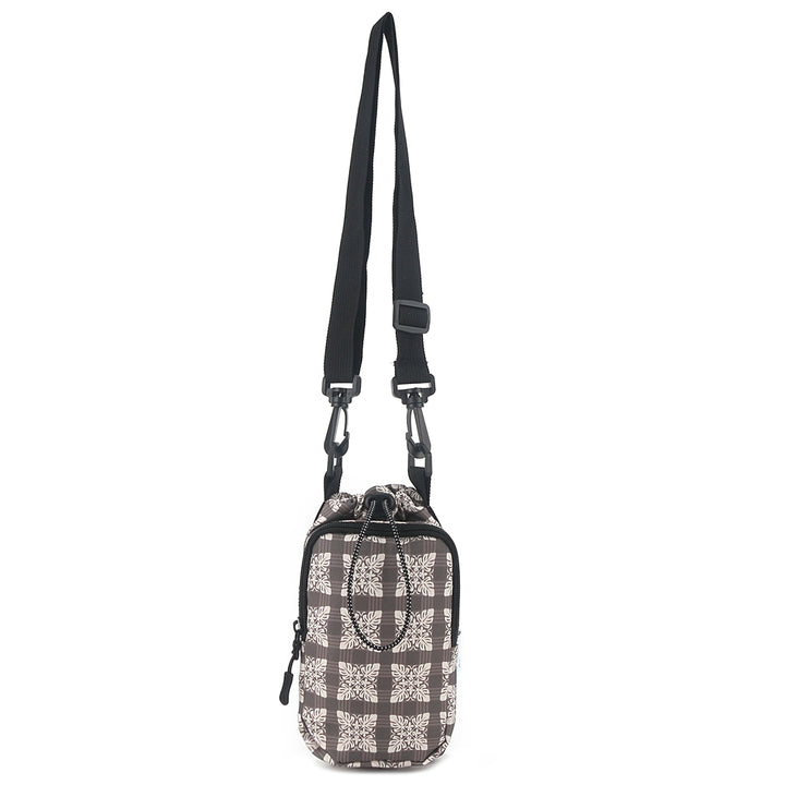 Water Bottle Holder Small Quilt Palaka Brown