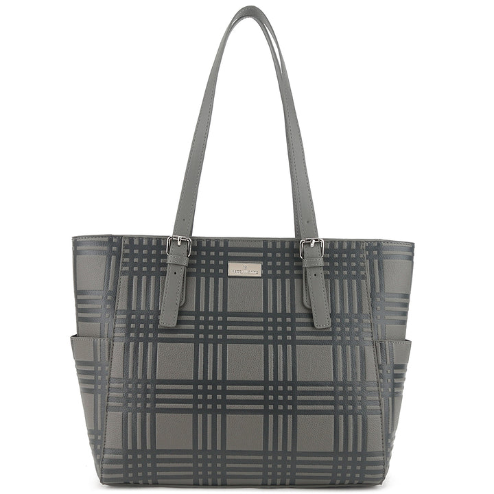 Tote Elizabeth Palaka Embossed Grey