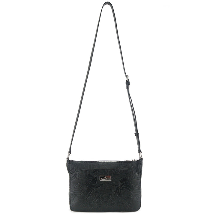 Crossbody Brittney Anthurium Embossed Black