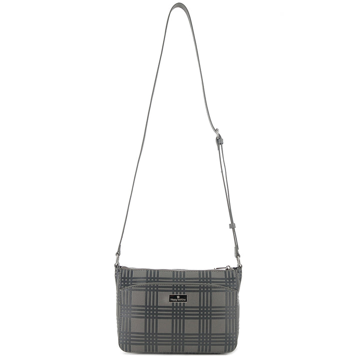 Crossbody Brittney Palaka Embossed Grey