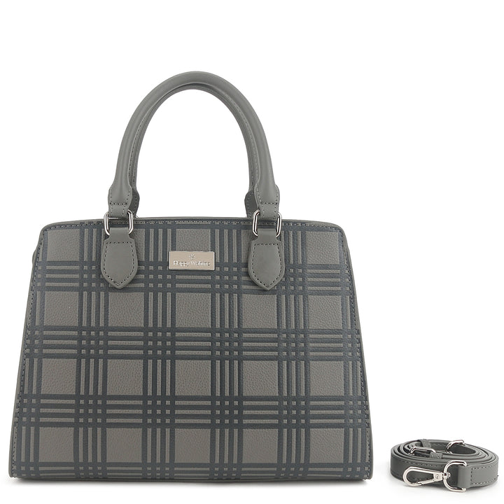 Satchel Gigi Palaka Embossed Grey