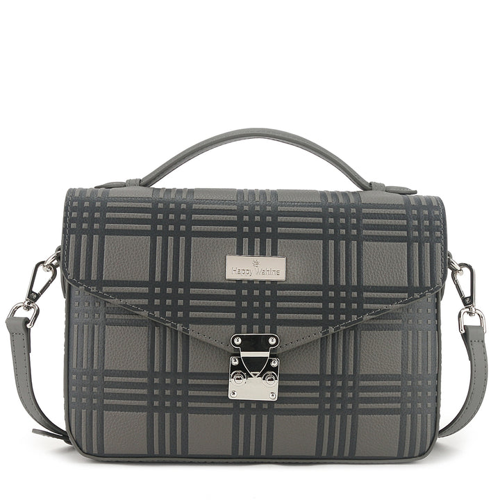 Satchel Alice Palaka Embossed Grey