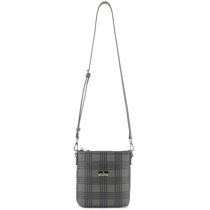 Crossbody Lisa Palaka Embossed Grey