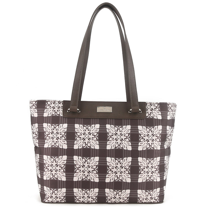 Tote Bag Ke'olu Quilt Palaka Brown