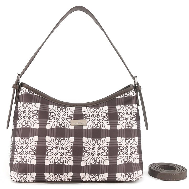 Shoulder Bag Ke'olu Quilt Palaka Brown