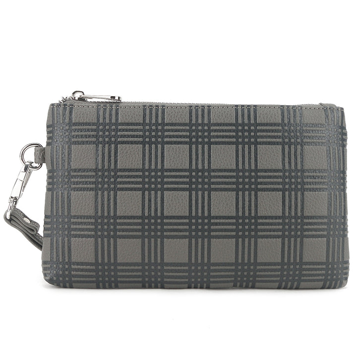 Wristlet Melody Palaka Embossed Grey