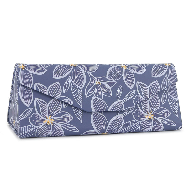 Glass Case Foldable Plumeria Blue
