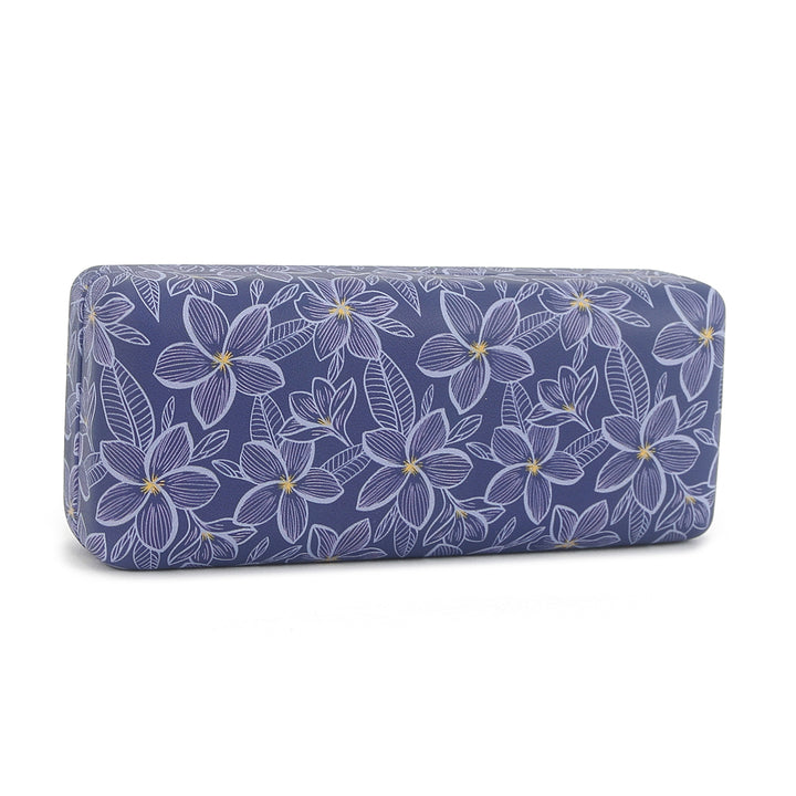 Glass Case Box Plumeria Blue