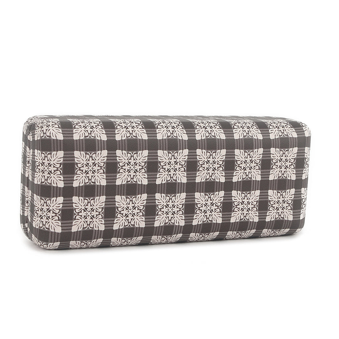 Glass Case Box Palaka Quilt Brown