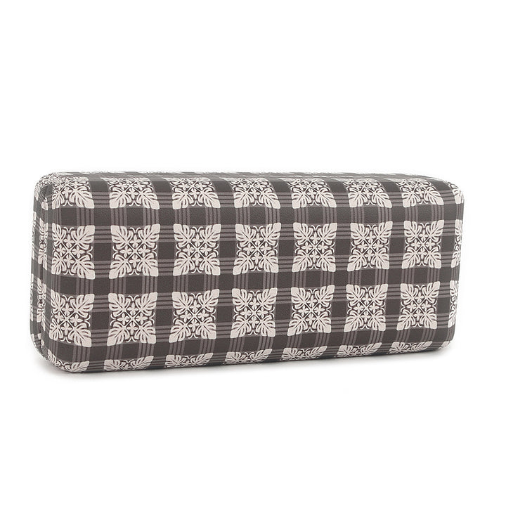 Glass Case Box Palaka Quilt Brown