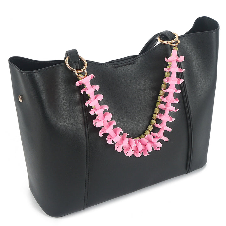 Lei Deco Charm 2-std Puakenikeni Pink Pikake Green 16.5"