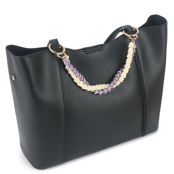 Lei Deco Charm 2-std Crown White Pakalana Purple