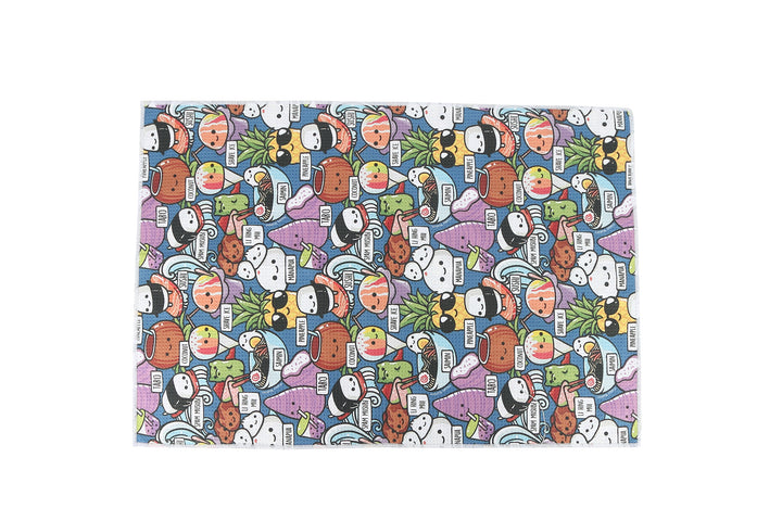 Multi-Purpose Waffle Kitchen Towel Craving Hawaii Grey