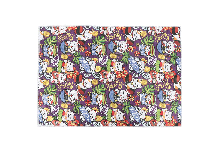 Multi-Purpose Waffle Kitchen Towel Neko Teal