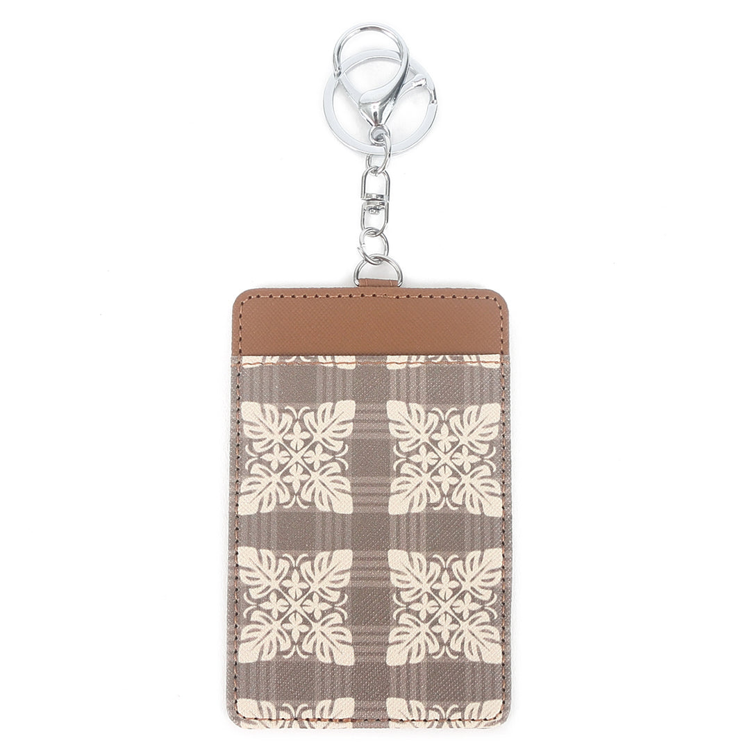 Card Case April Quilt Palaka Brown