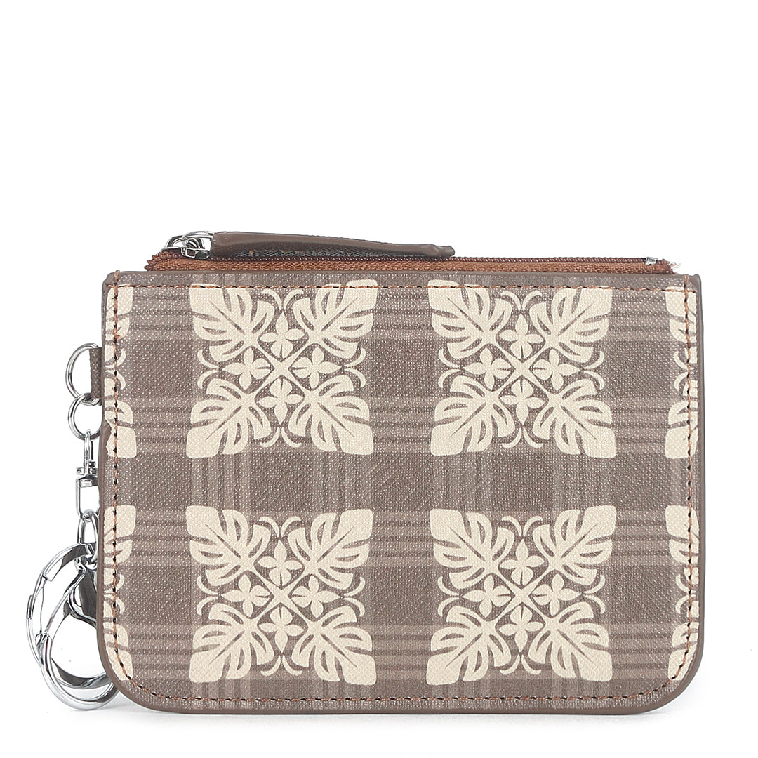 Card Case May Quilt Palaka Brown