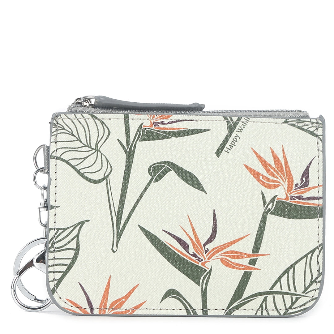 Card Case May Bird of Paradise Grey