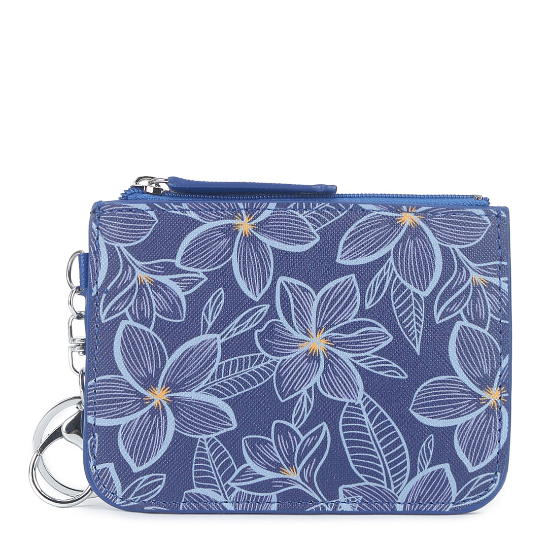 Card Case May Plumeria Blue