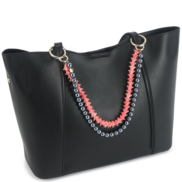 Lei Deco Charm 2-std Pink Pakalana Grey Pearl