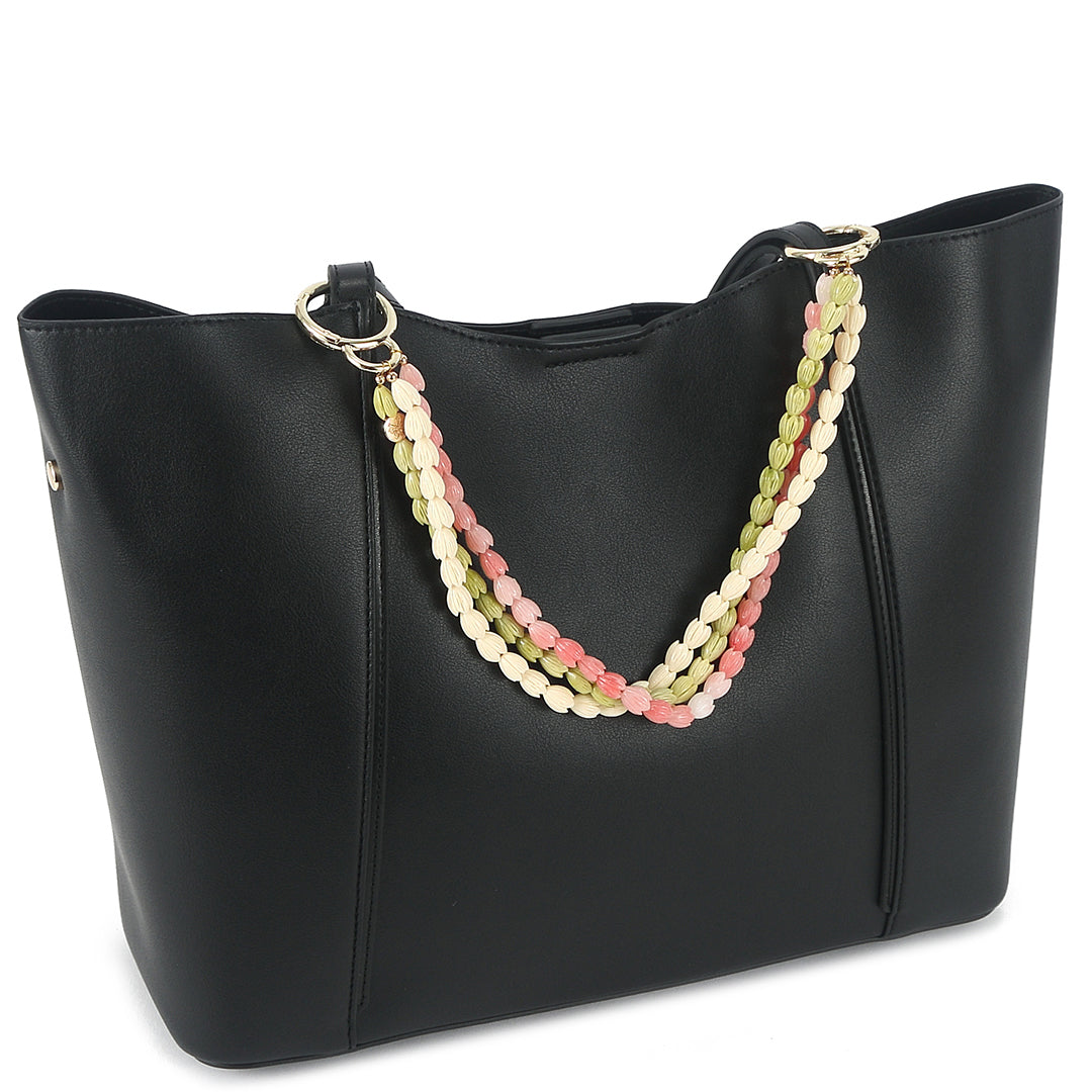 Lei Deco Charm 3-std White Pink Green Pikake