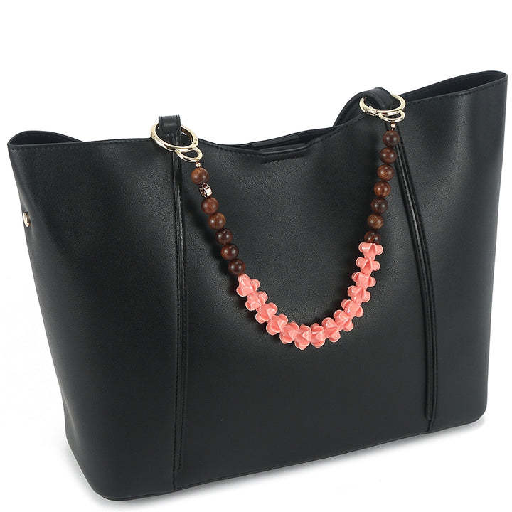Lei Deco Charm 1-std Peach Puakenikeni Wood Beads