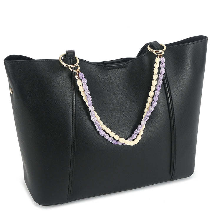 Lei Deco Charm 2-std Purple White Pikake