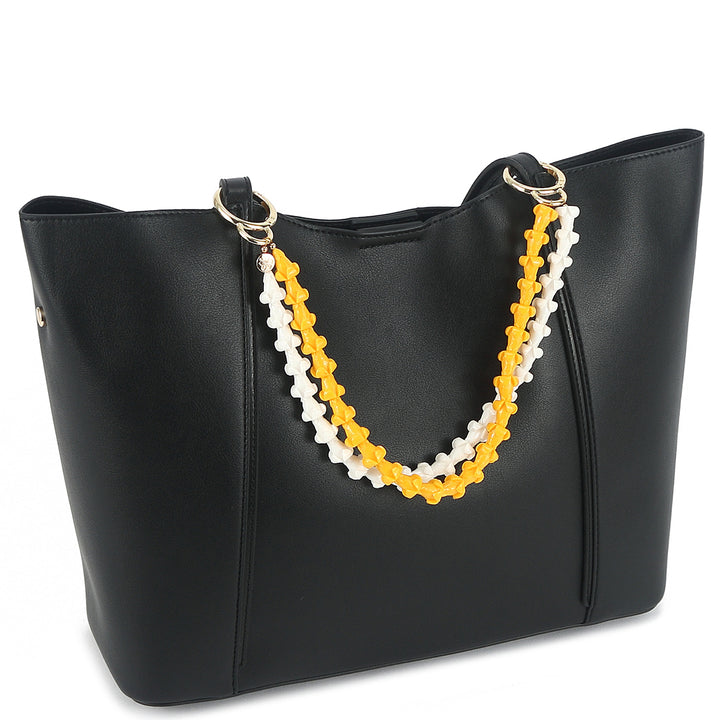Lei Deco Charm 2-std Orange White Puakenikeni