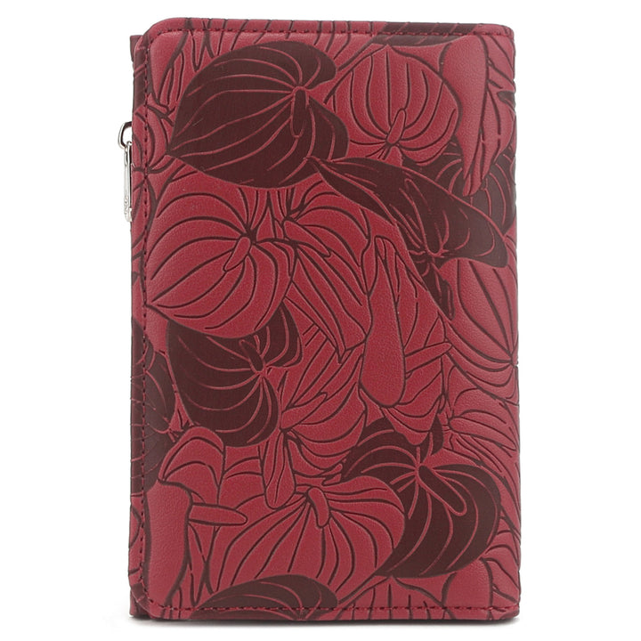 Wallet Joanne Anthurium Embossed Brown-Red