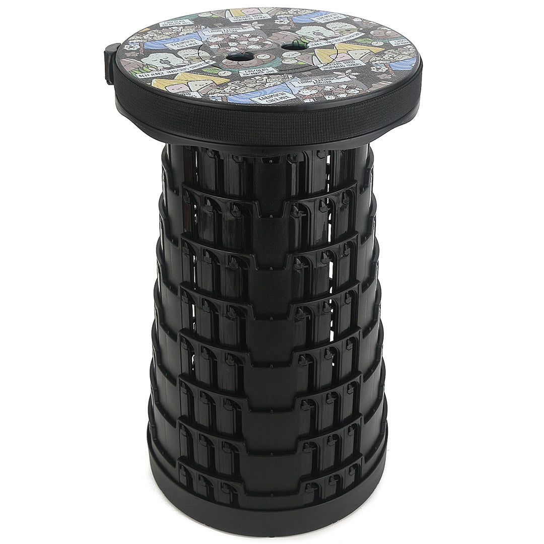 Telescopic Chair Local Snacks Black