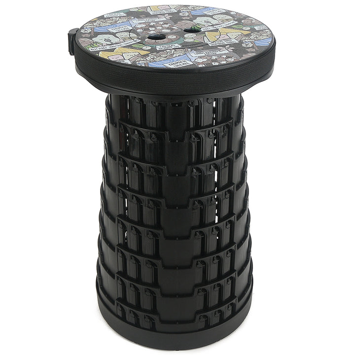 Telescopic Chair Local Snacks Black