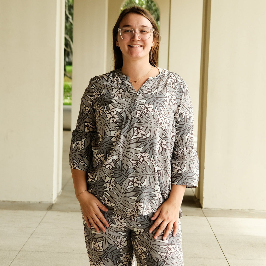 Blouse Napua Lauae Grey