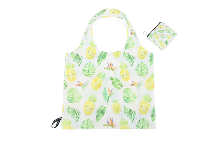 Foldable Bag Jake Monstera Pineapple White