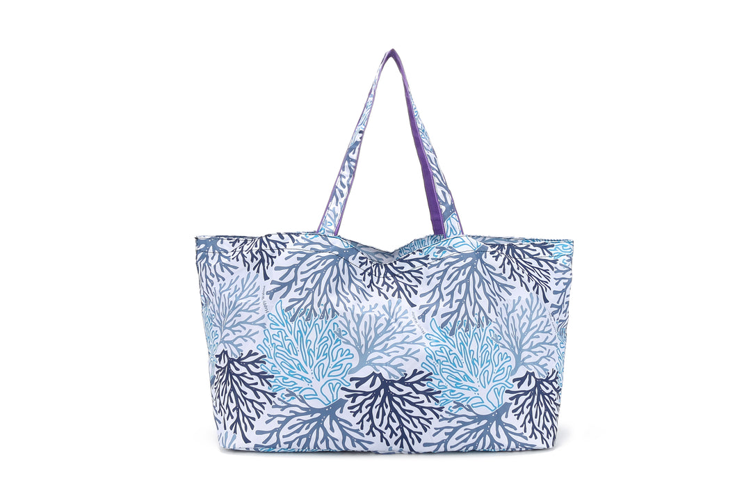 Carry-All Tote Coral Blue