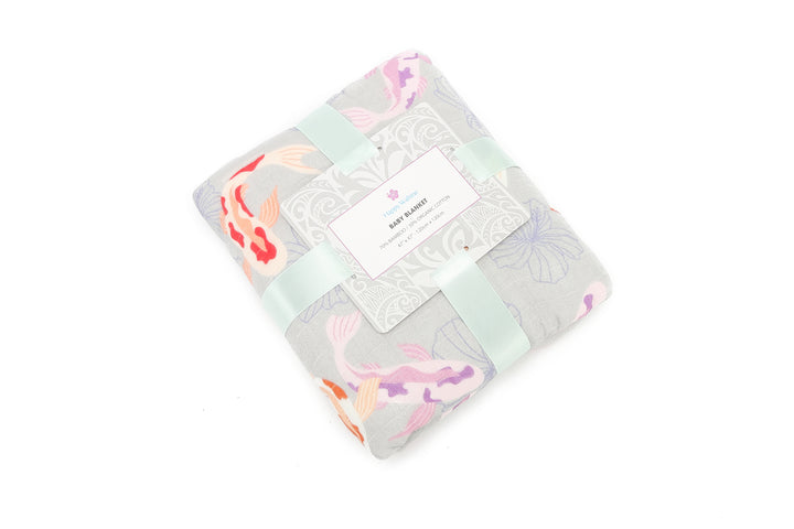 Baby Blanket Koi Grey