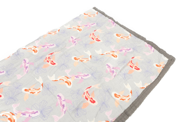 Baby Blanket Koi Grey