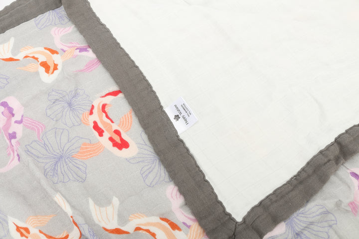 Baby Blanket Koi Grey