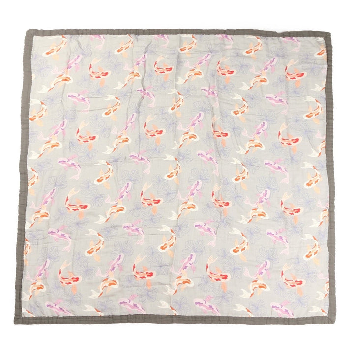 Baby Blanket Koi Grey