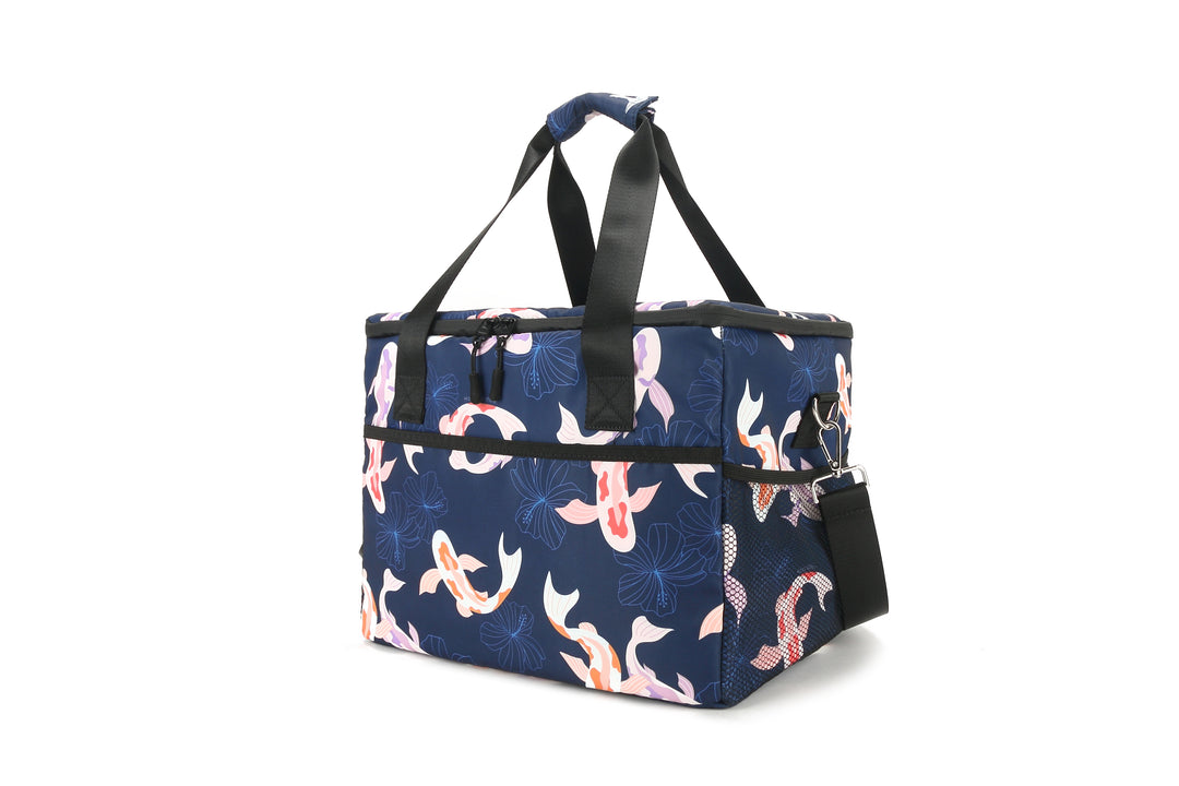 Cooler Tote Large Koi Navy